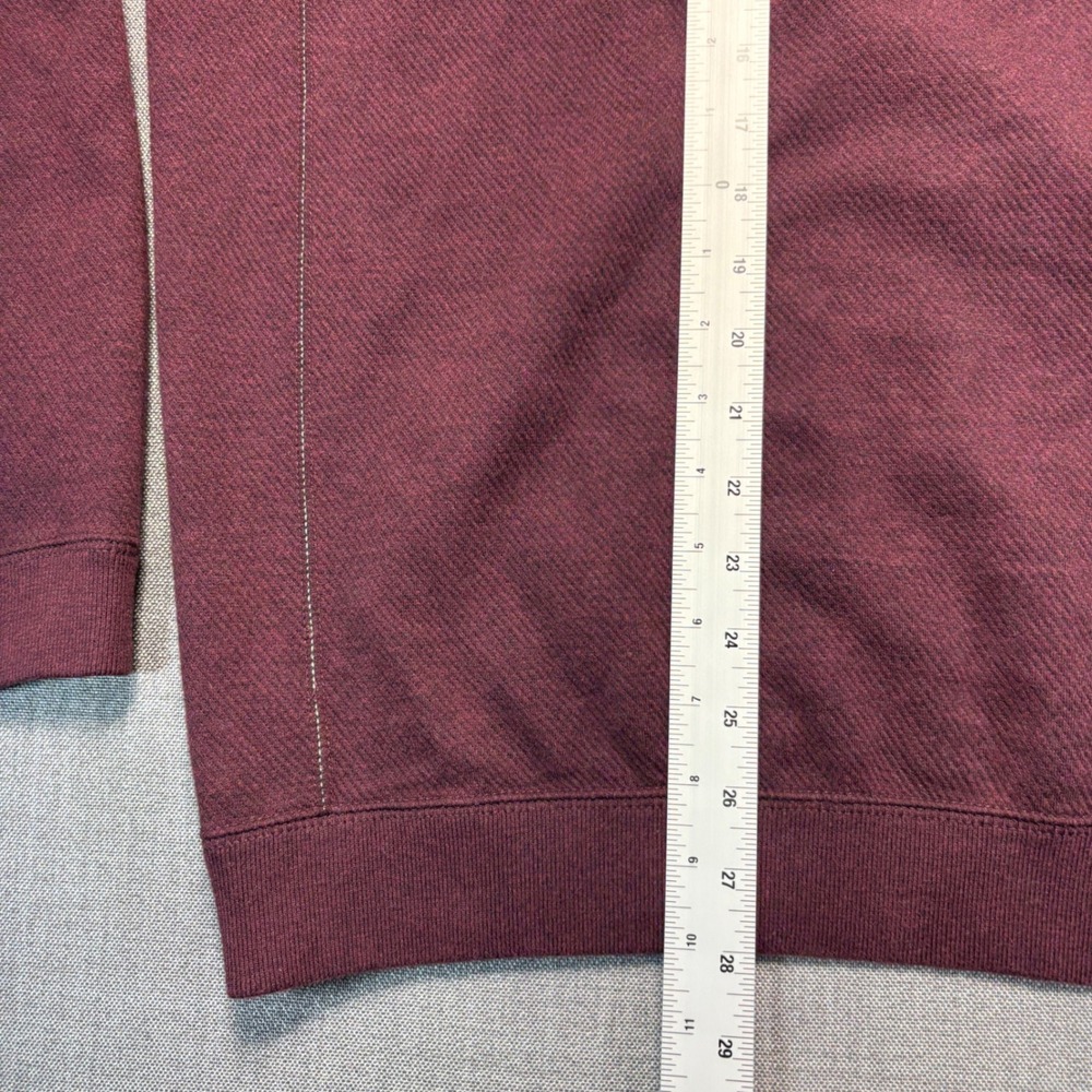 Tommy Bahama Reversible Quarter Zip Pullover Blue Burgundy Mens Large - Picture 9 of 12
